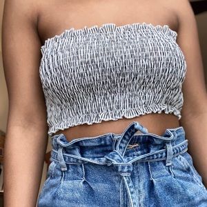 Ruffled Tube Top